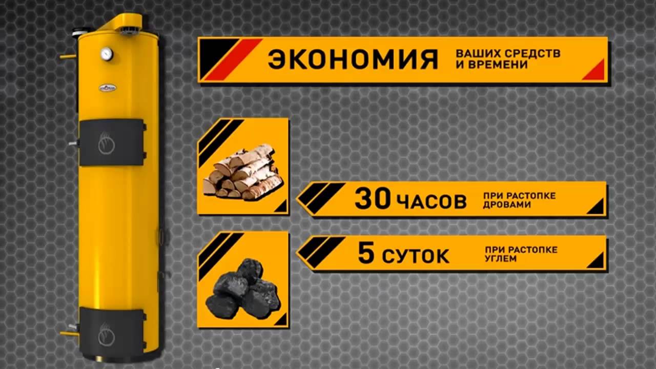 Котел длительного горения твердотопливный Stropuva S10P